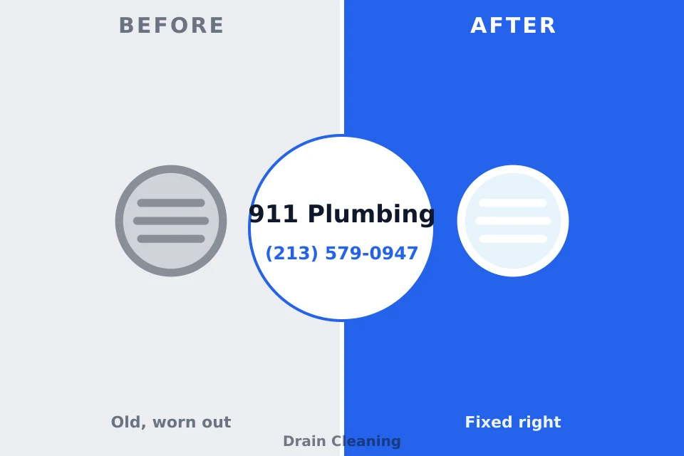 Before and after: plumbing repair Marseilles, IL